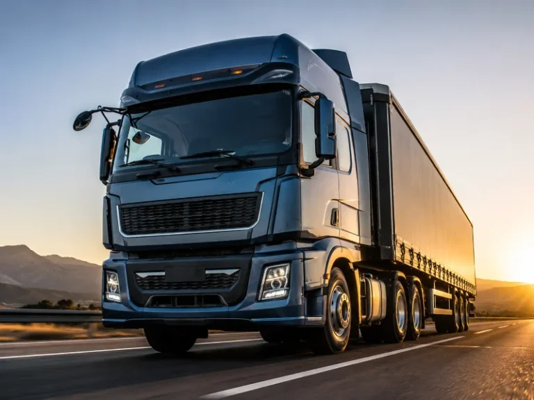 Shacman X3000 6x4 tractor truck on a highway, long-haul logistics build with aerodynamic sleeper cab